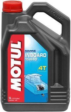 Масло моторне для човнів MOTUL Inboard 4T SAE 15W40 (5L) 106359 фото