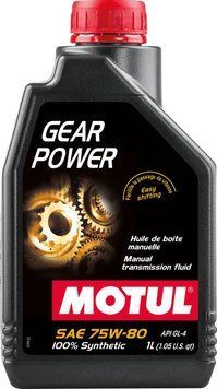 Олива трансмісійна MOTUL Gear Power SAE 75W80 (1L) 111133 фото