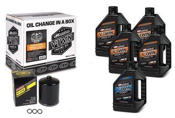 Комплект Maxima V-TWIN SPORTSTER Oil Change Kit - Mineral [Black], 20w-50 90-069016PB фото
