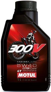 Масло моторное MOTUL 300V 4T Factory Line Off Road SAE 5W40 (1L) 104134 фото