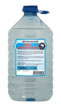 Дистильована вода VELVANA WATER TOSOL FLUIDS 5Л 5KG WATER фото