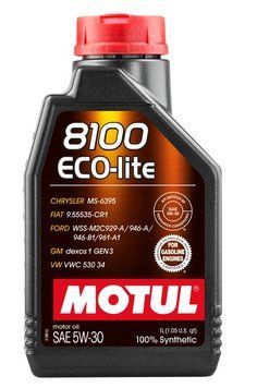 Олива моторна MOTUL 8100 Eco-lite SAE 5W30 (1L) 108212 фото