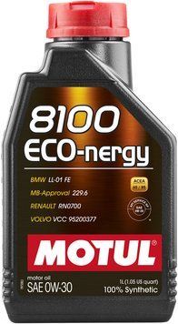 Олива моторна MOTUL 8100 Eco-nergy SAE 0W30 (1L) 102793 фото