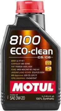 Олива моторна MOTUL 8100 Eco-clean SAE 0W20 (1L) 108813 фото