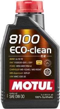 Олива моторна MOTUL 8100 Eco-clean SAE 0W30 (1L) 102888 фото