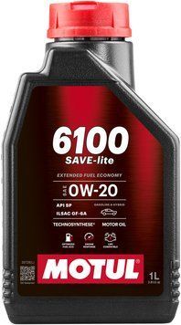 Олива моторна MOTUL 6100 Save-lite SAE 0W20 1L 113135 фото