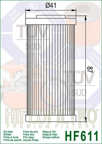 Масляный фильтр HIFLO HF611 HF611 фото