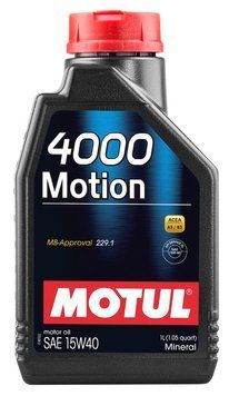 Масло моторное MOTUL 4000 Motion SAE 15W40 (1L) 102815 фото