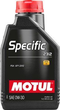 Олива моторна MOTUL Specific 2312 SAE 0W30 (1L) 106413 фото