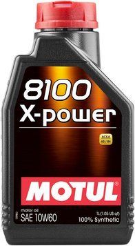 Олива моторна MOTUL 8100 X-power SAE 10W60 (1L) 106142 фото