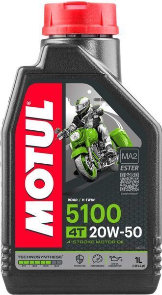 Масло моторне MOTUL 5100 4T SAE 20W50 (1L) 109944 фото