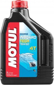Масло моторное для лодок MOTUL Inboard Tech 4T SAE 15W50 (2L) 101741 фото