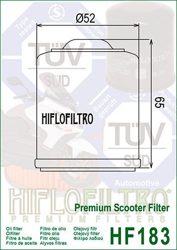 Масляний фільтр HIFLO HF183 HF183 фото