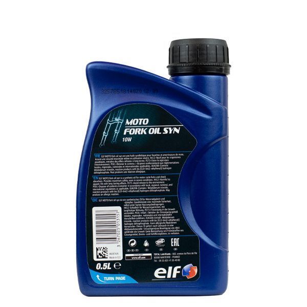 Масло вилочне ELF Moto Fork Oil SYN 10W 0.5л 213966 фото