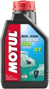 Масло моторное для лодок MOTUL Marine Tech 4T SAE 25W40 (1L) 107757 фото